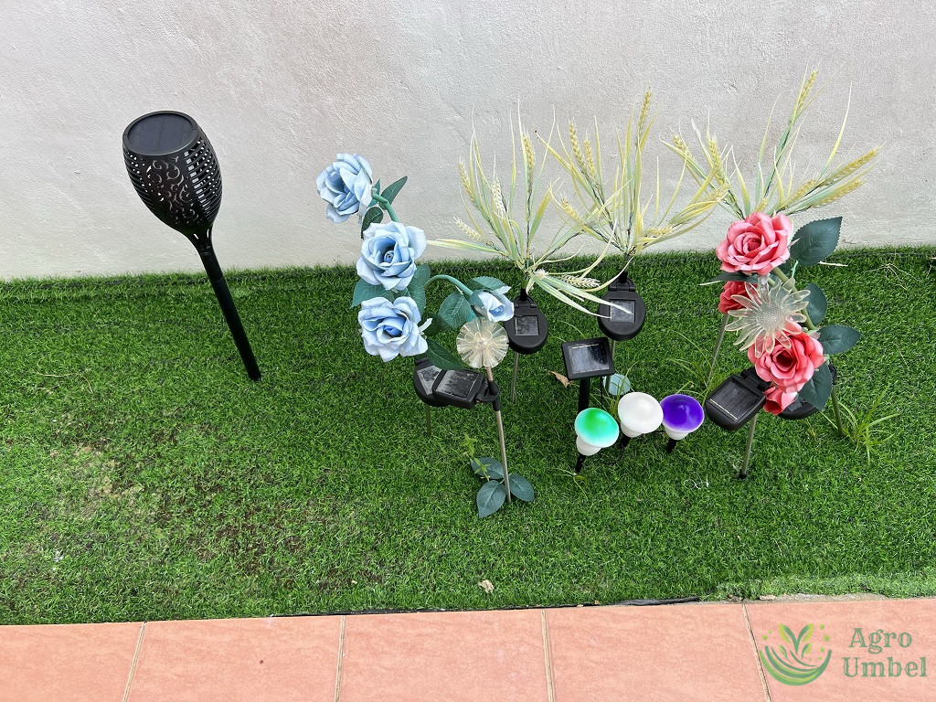artificial grass and decorations
